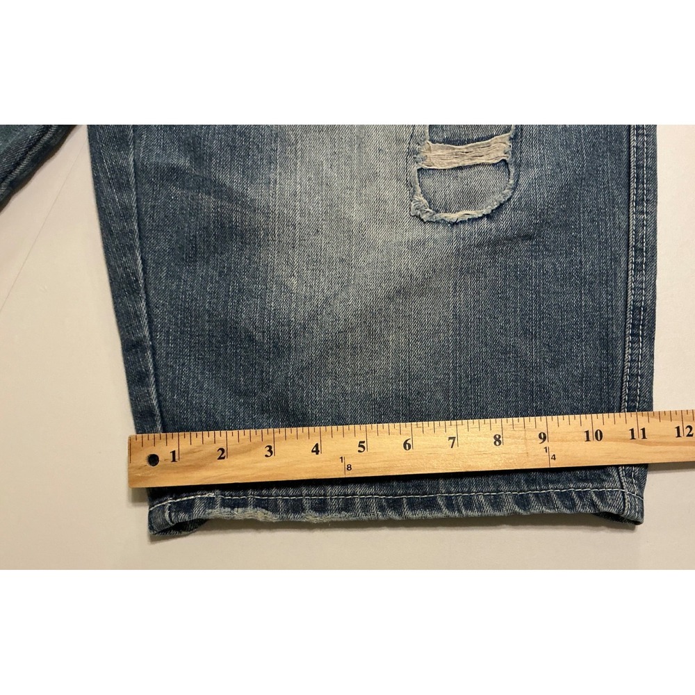 Y2K Akademiks Mens Baggy Jorts Cotton Blend Streetwear Grunge Skater Fits 36 - Picture 4 of 7